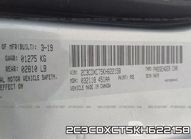 2C3CDXCT5KH622158 фото 10