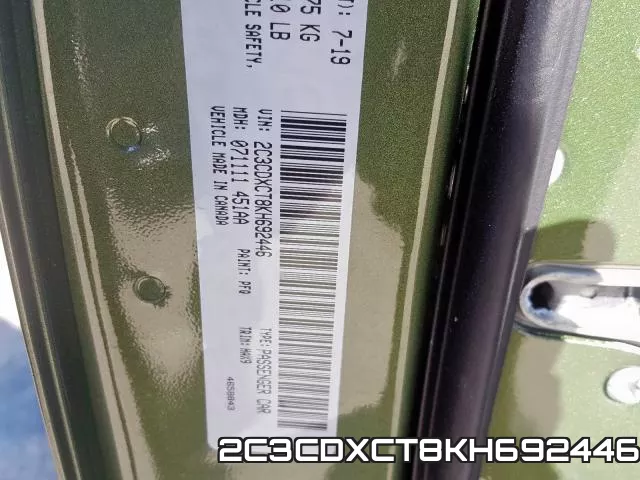 2C3CDXCT8KH692446 фото 2