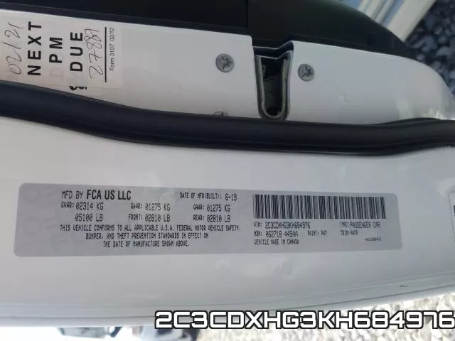 2C3CDXHG3KH684976 фото 2