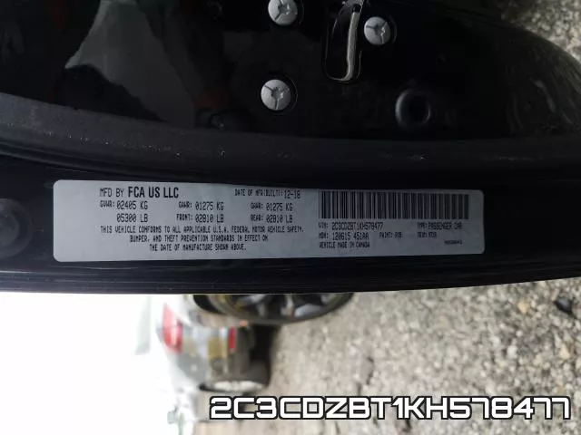 2C3CDZBT1KH578477 фото 2
