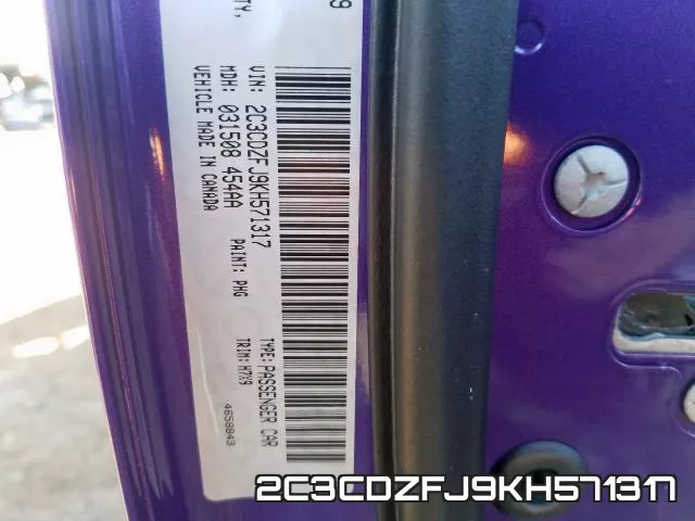2C3CDZFJ9KH571317 фото 2
