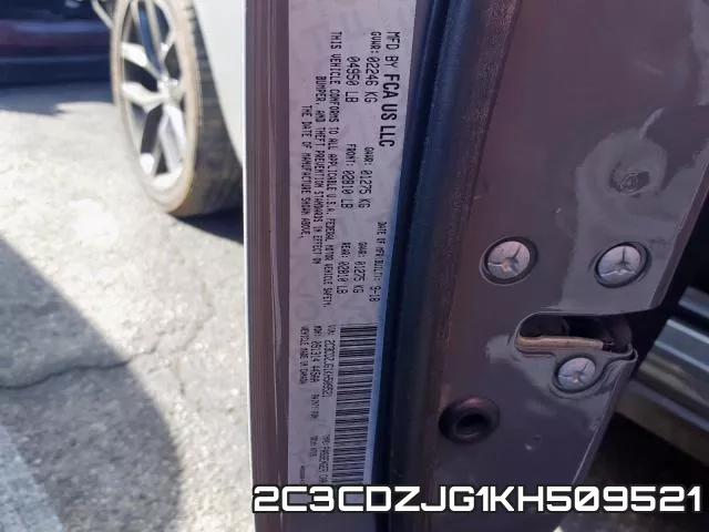 2C3CDZJG1KH509521 фото 2