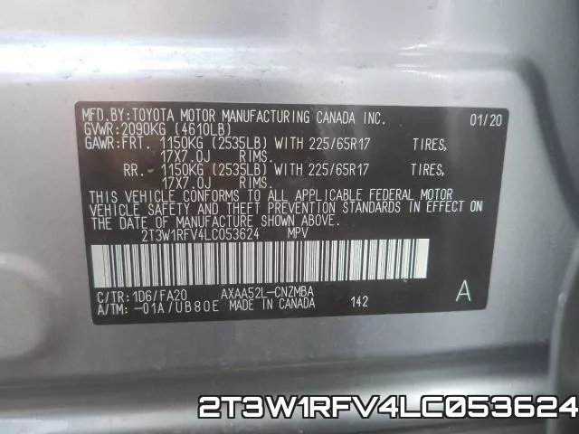 2T3W1RFV4LC053624 фото 2
