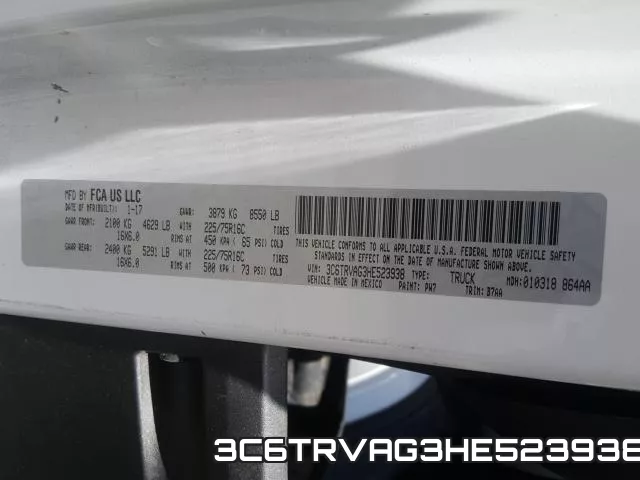 3C6TRVAG3HE523938 фото 2