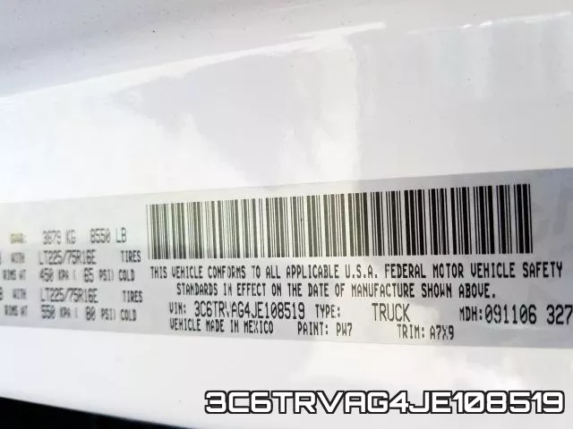 3C6TRVAG4JE108519 фото 2