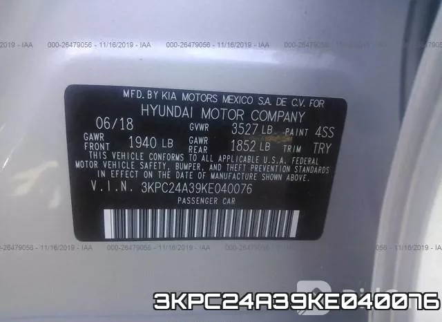 3KPC24A39KE040076 фото 9