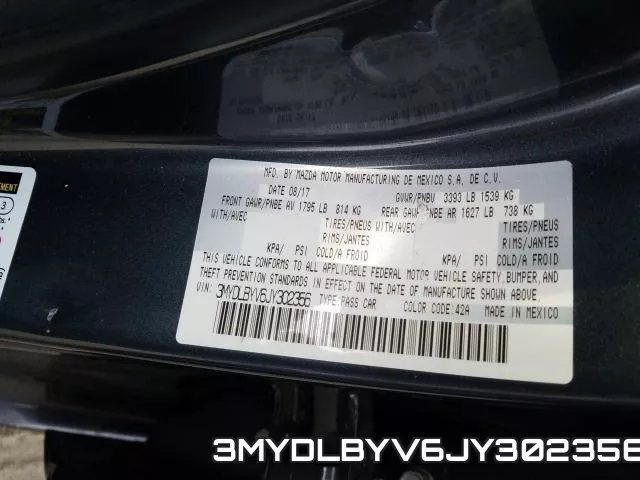 3MYDLBYV6JY302356 фото 2