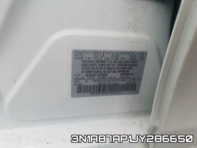 3N1AB7AP1JY286650 фото 2