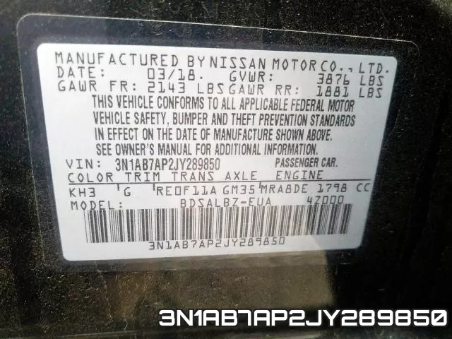 3N1AB7AP2JY289850 фото 2