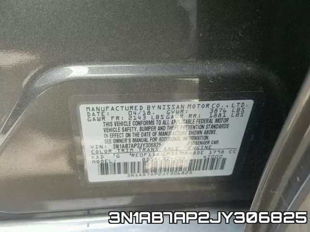 3N1AB7AP2JY306825 фото 2