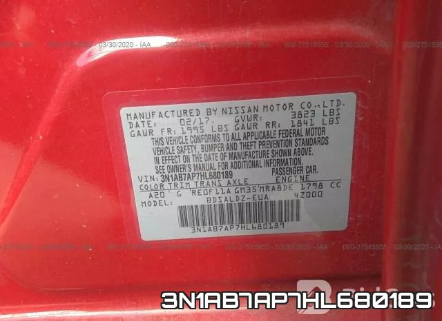 3N1AB7AP7HL680189 фото 10