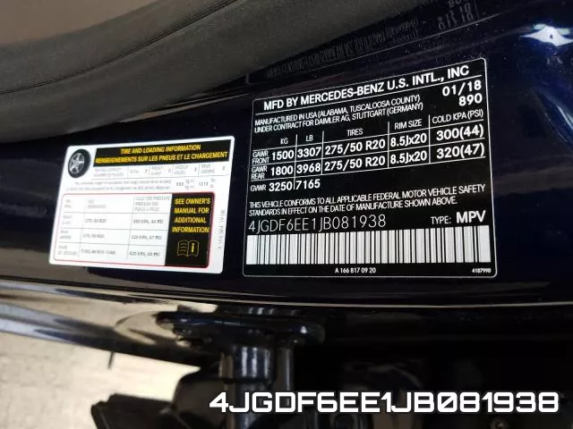 4JGDF6EE1JB081938 фото 2