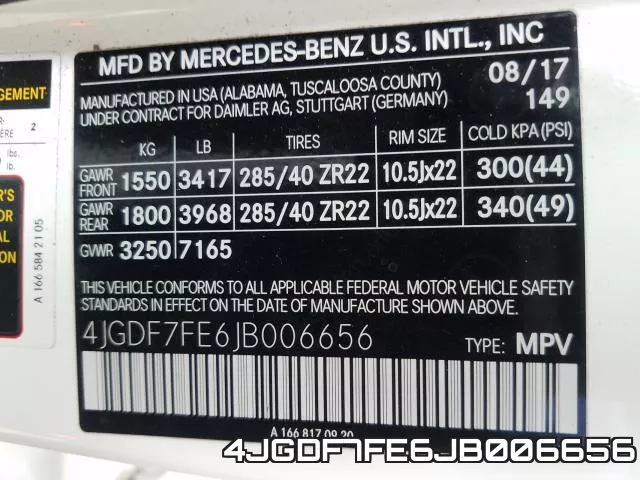 4JGDF7FE6JB006656 фото 2