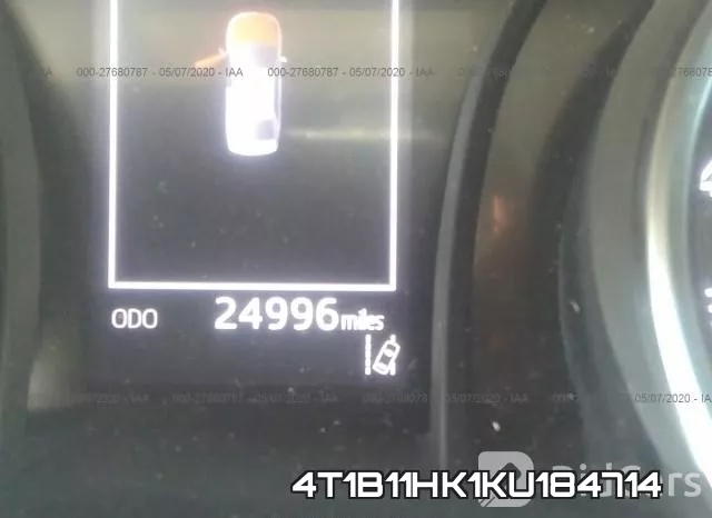 4T1B11HK1KU184714 фото 8