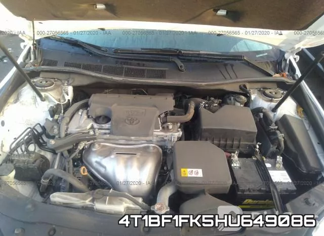 4T1BF1FK5HU649086 фото 2