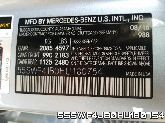 55SWF4JB0HU180754 фото 2
