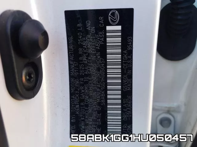 58ABK1GG1HU050457 фото 2