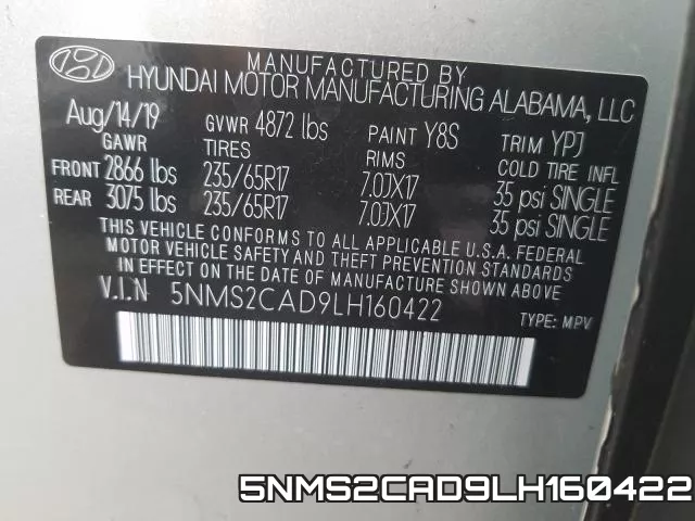 5NMS2CAD9LH160422 фото 2