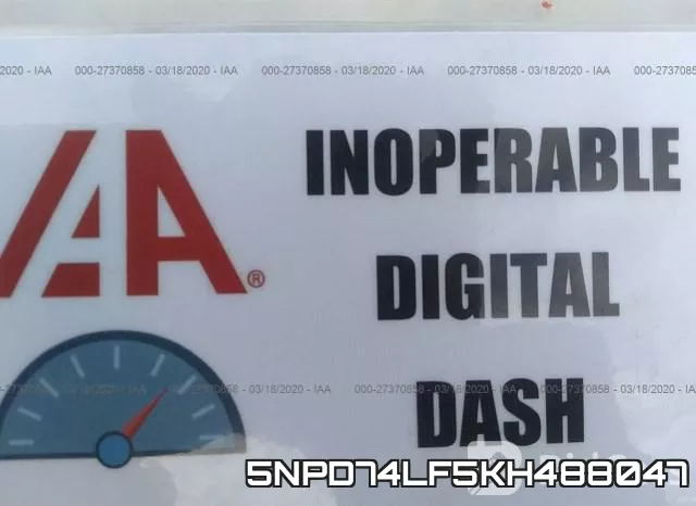 5NPD74LF5KH488047 фото 8