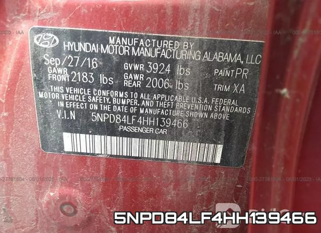 5NPD84LF4HH139466 фото 10