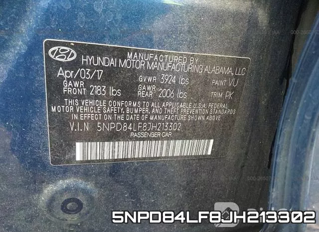 5NPD84LF8JH213302 фото 10