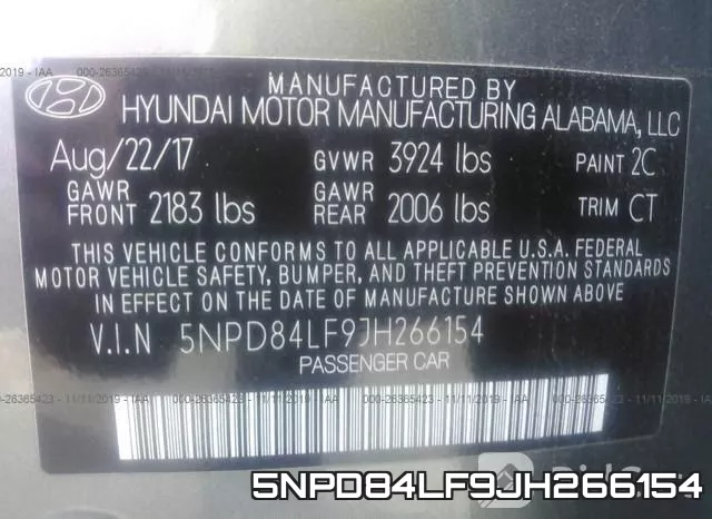 5NPD84LF9JH266154 фото 10