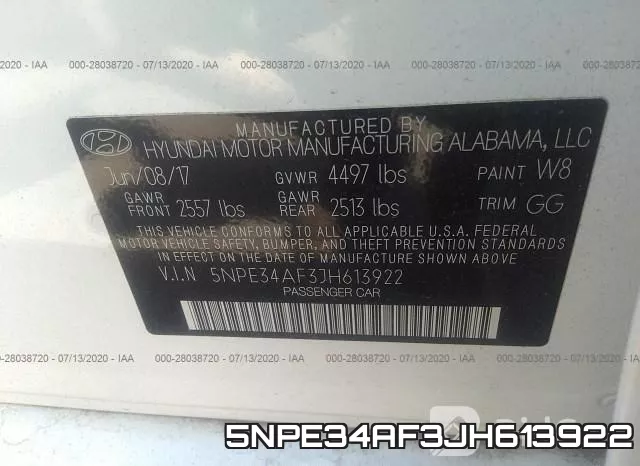 5NPE34AF3JH613922 фото 10