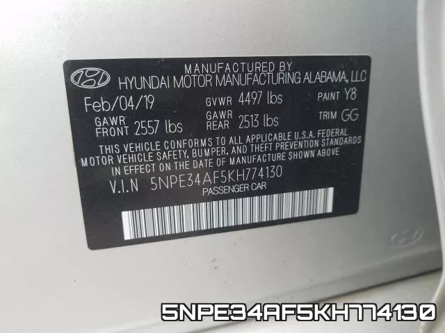 5NPE34AF5KH774130 фото 2