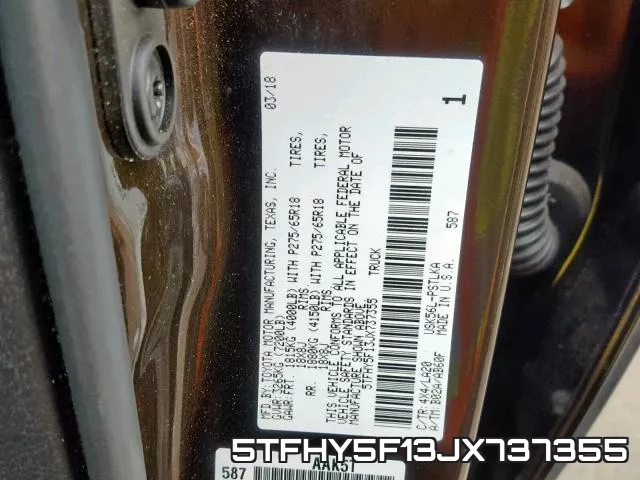 5TFHY5F13JX737355 фото 2