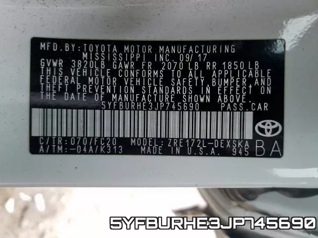 5YFBURHE3JP745690 фото 2