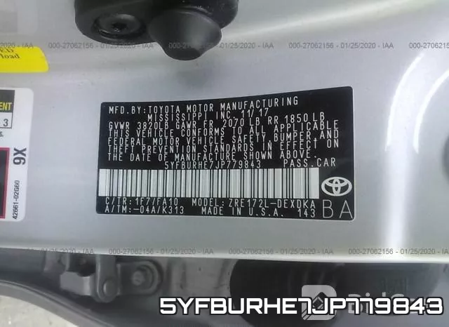 5YFBURHE7JP779843 фото 10