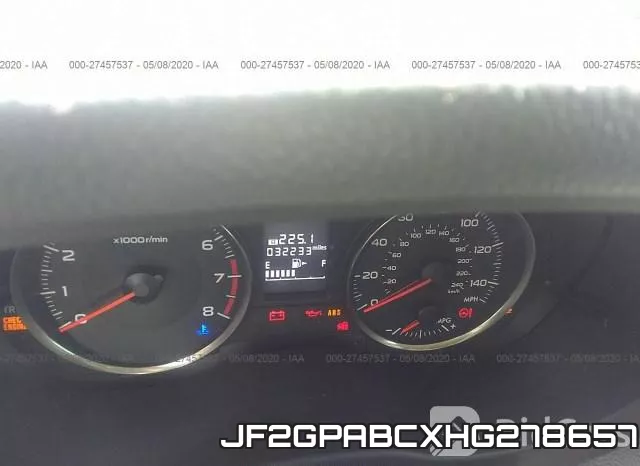 JF2GPABCXHG278657 фото 8