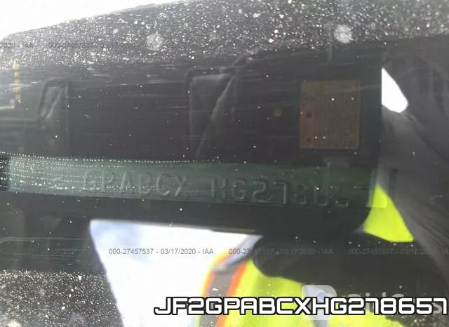 JF2GPABCXHG278657 фото 10