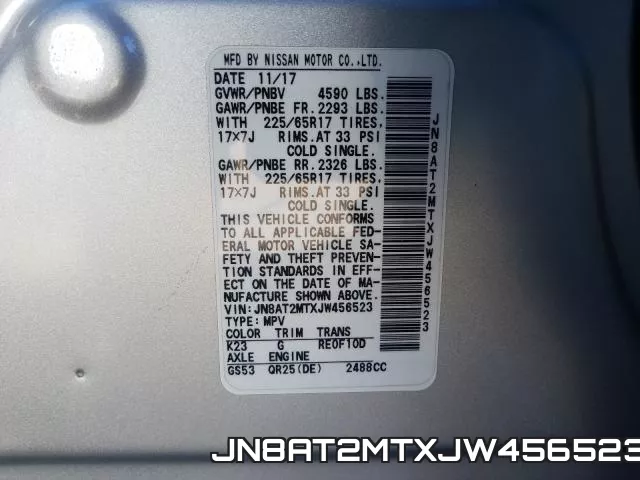 JN8AT2MTXJW456523 фото 2