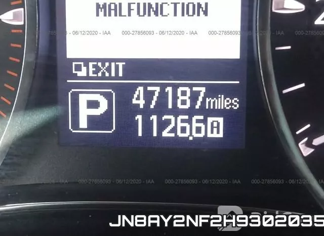 JN8AY2NF2H9302035 фото 8