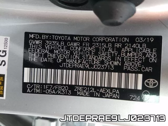 JTDEPRAE9LJ023713 фото 2