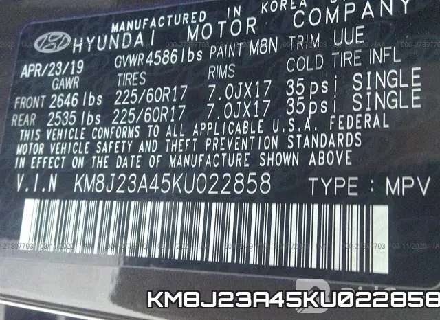 KM8J23A45KU022858 фото 10