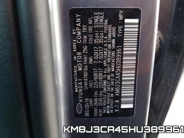 KM8J3CA45HU389961 фото 2
