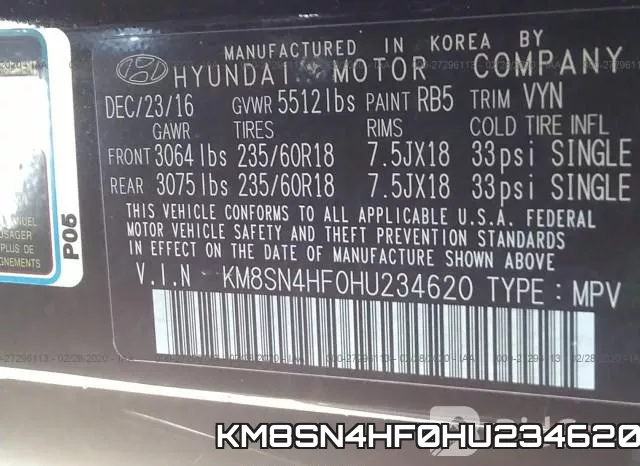 KM8SN4HF0HU234620 фото 9