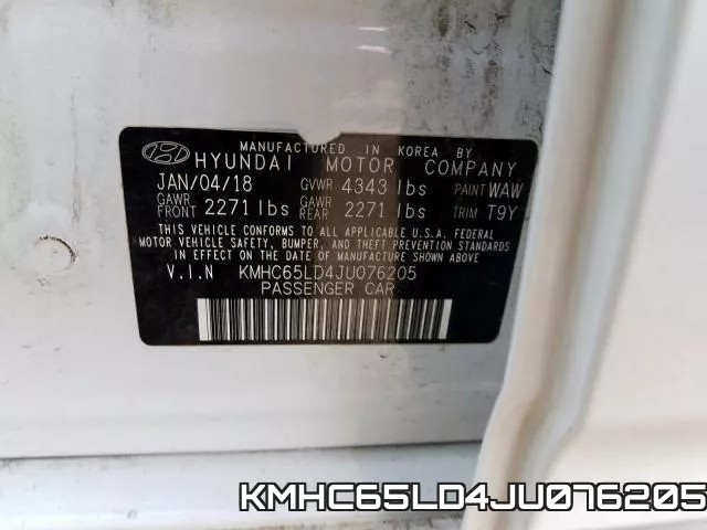 KMHC65LD4JU076205 фото 2