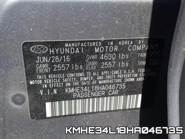 KMHE34L18HA046735 фото 2