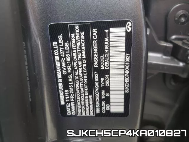 SJKCH5CP4KA010827 фото 2