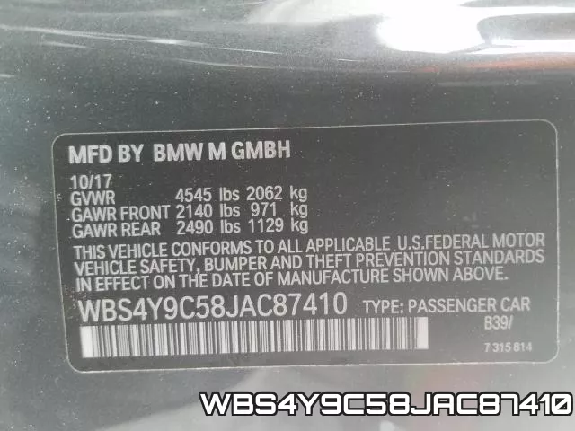 WBS4Y9C58JAC87410 фото 2