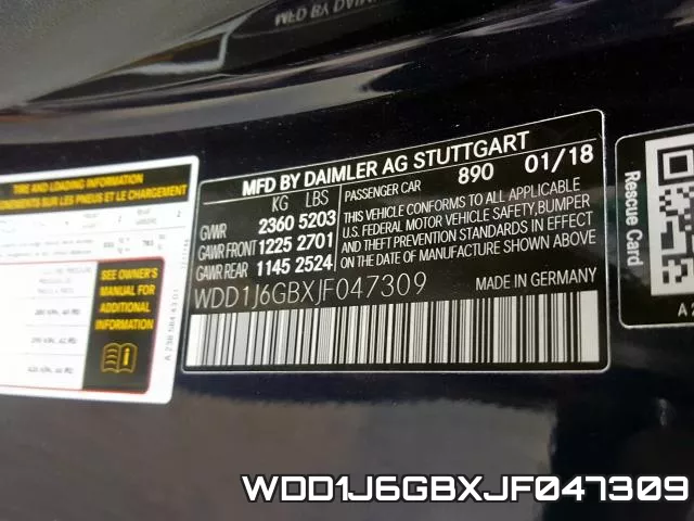WDD1J6GBXJF047309 фото 2