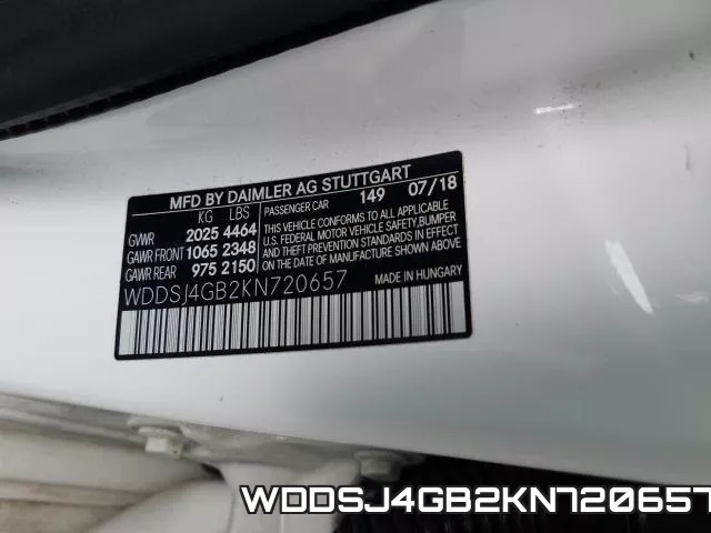 WDDSJ4GB2KN720657 фото 2