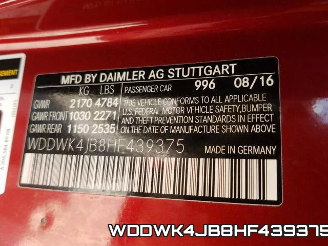 WDDWK4JB8HF439375 фото 2