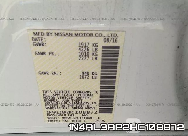 1N4AL3AP2HC108872 фото 10