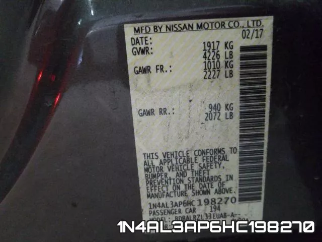1N4AL3AP6HC198270 фото 2