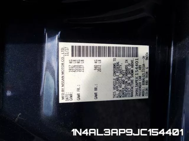 1N4AL3AP9JC154401 фото 2