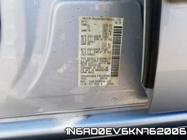 1N6AD0EV6KN762006 фото 2